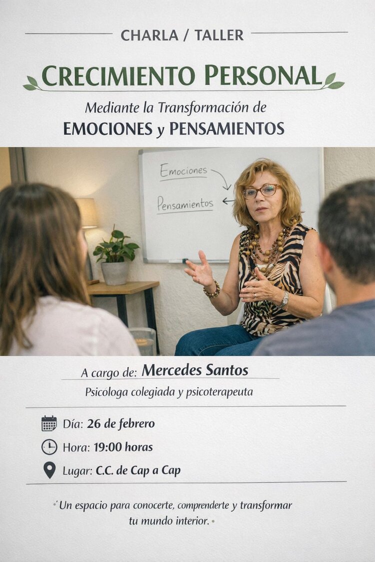 Charla taller de crecimiento personal mediante la Transformación de ...